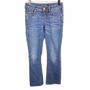 Silver Jeans Aiko Mid Boot Super Stretch Denim Jeans Women's Size W27 L31